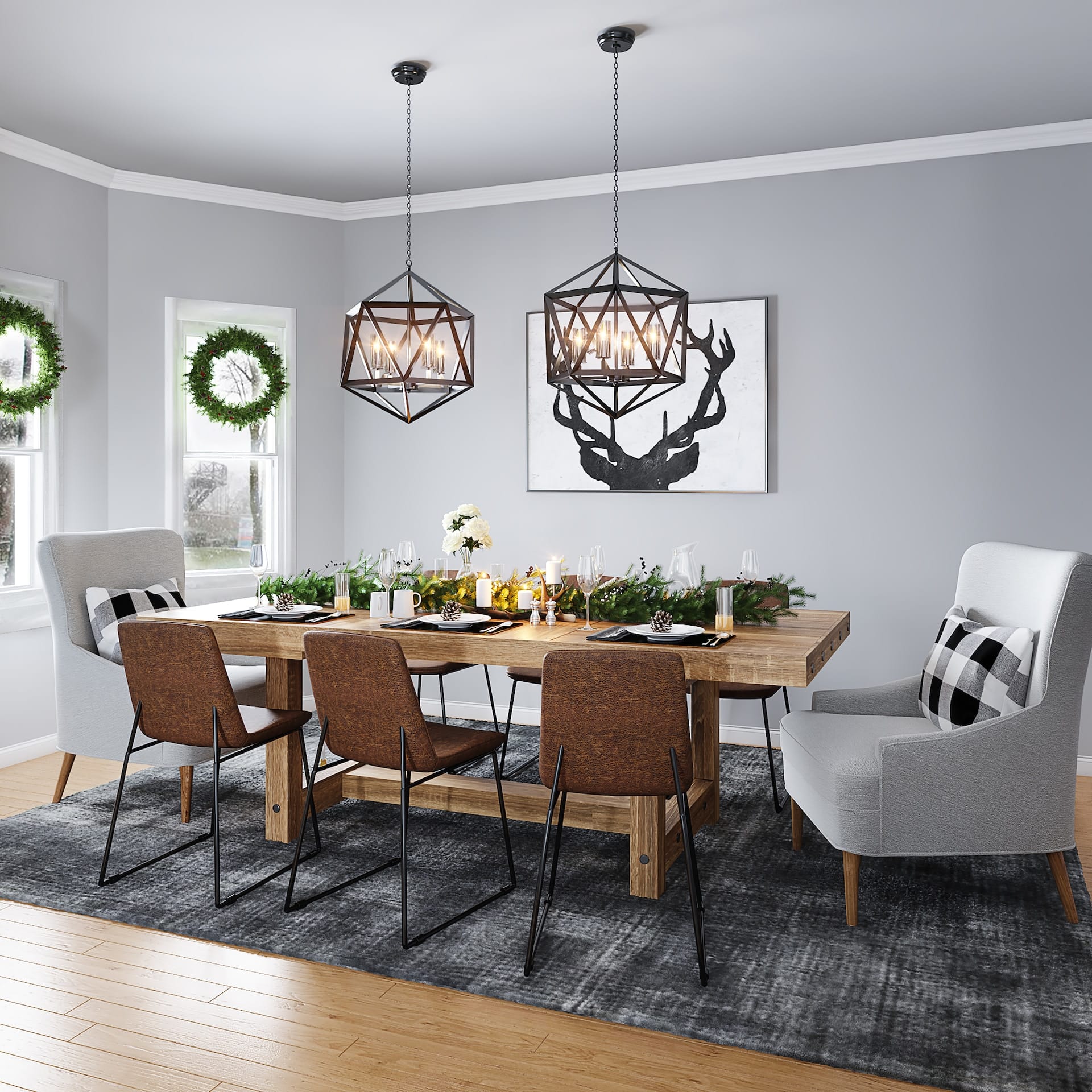 Elegant and Fun Dining Room Accent Wall Ideas